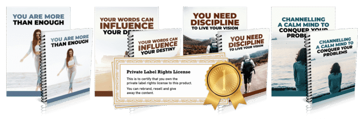 52 Weeks to Personal Transformation PLR bundle with done-for-you motivational coaching sessions, editable reports, e-cover designs, and full resell rights.