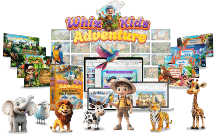WhizKids Adventure is the ultimate kids’ learning business-in-a-box designed for entrepreneurs, educators, and digital marketers who want to tap into the booming e-learning market. Packed with 19 interactive games, 21 educational videos, Private Label Rights (PLR), and a ready-to-use marketing kit, WhizKids Adventure gives you everything you need to start your own profitable kids’ learning business instantly.