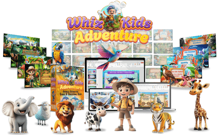 WhizKids Adventure is the ultimate kids’ learning business-in-a-box designed for entrepreneurs, educators, and digital marketers who want to tap into the booming e-learning market. Packed with 19 interactive games, 21 educational videos, Private Label Rights (PLR), and a ready-to-use marketing kit, WhizKids Adventure gives you everything you need to start your own profitable kids’ learning business instantly.
