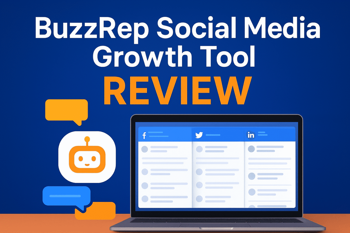 BuzzRep Social Media Growth Tool Chrome extension dashboard showing AI-powered smart reply suggestions on Facebook, LinkedIn, and Twitter, helping creators, consultants, and entrepreneurs engage authentically and grow faster.
