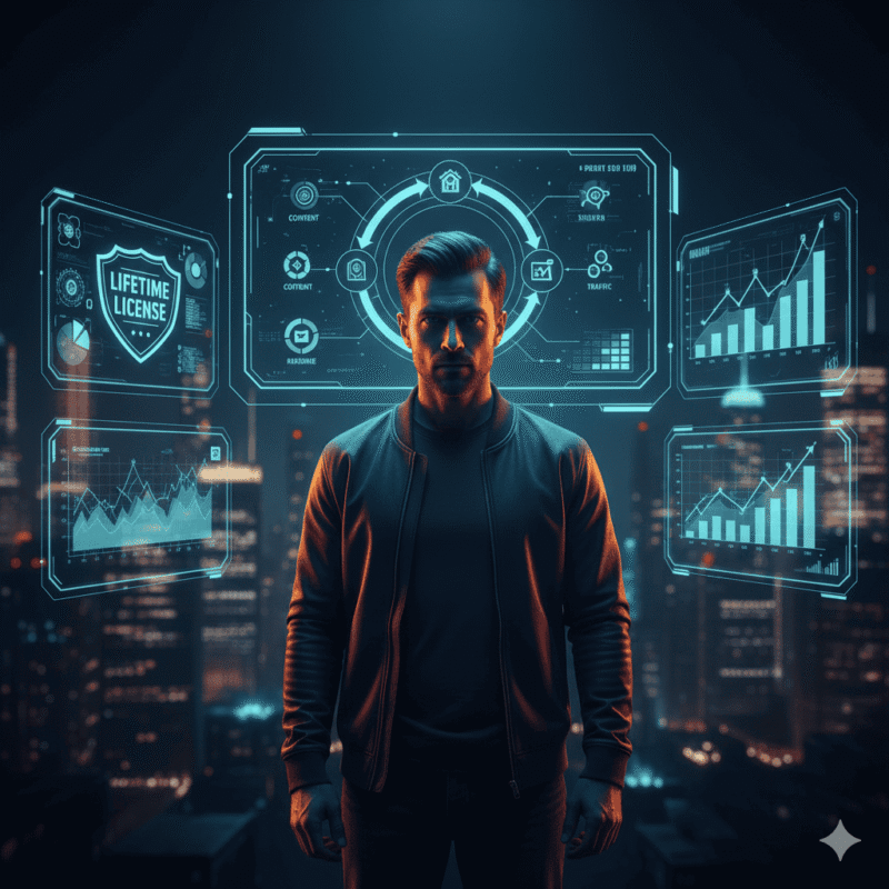 A visualization of James Renouf AI Systems and the 2026 profit edge for digital marketers.